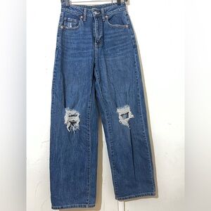 Wild Fable Blue Baggy Jeans High Rise S 25